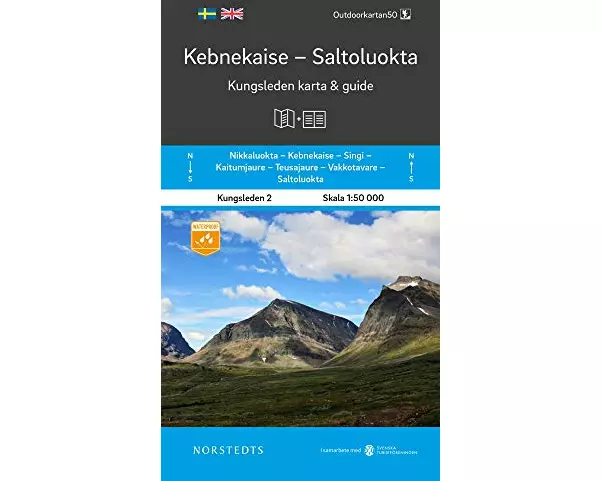 Kebnekaise Saltoluokta Kungsleden 2 1:50 000