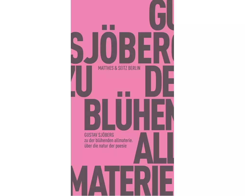 zu der blühenden allmaterie