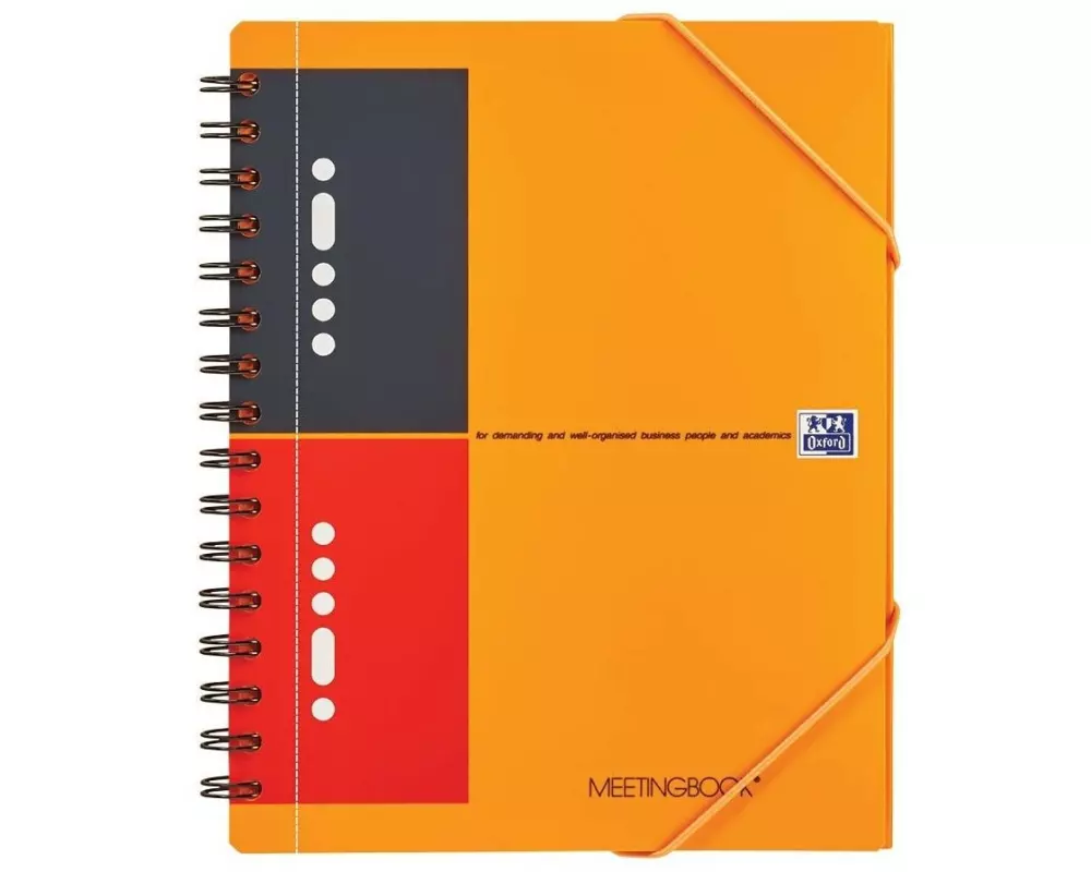 Oxford Notizheft International Meetingbook, A5 +, Liniert, Orange