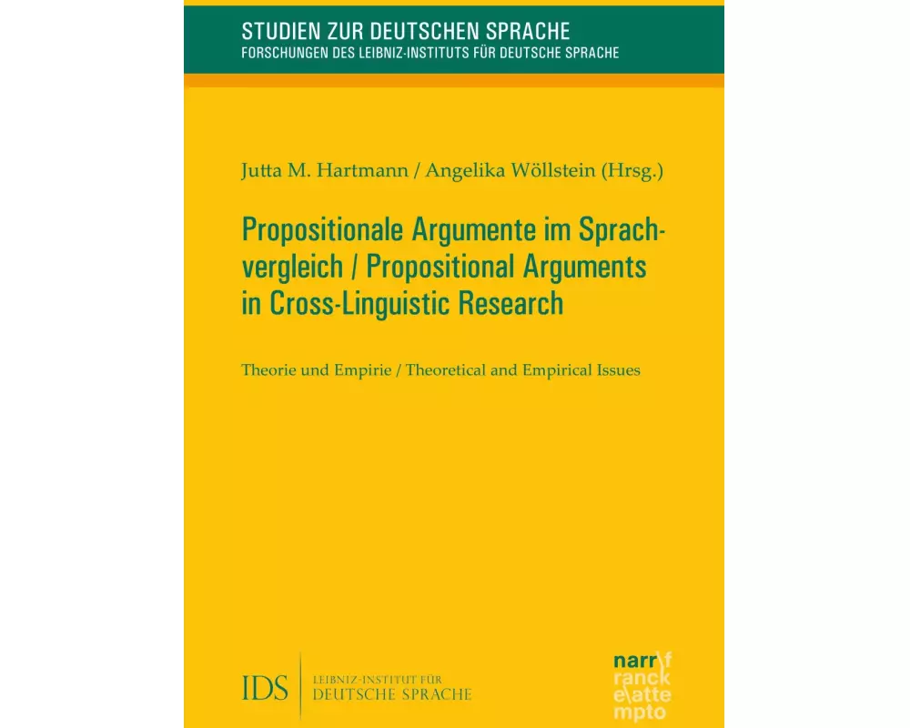 Propositionale Argumente im Sprachvergleich / Propositional Arguments in Cross-Linguistic Research