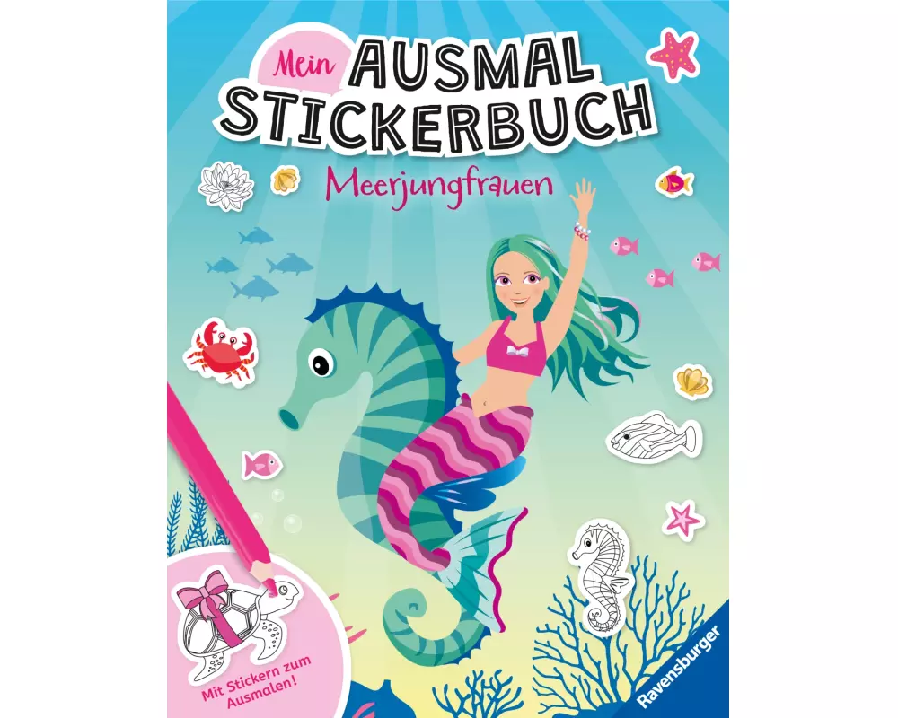 Mein Ausmalstickerbuch - Meerjungfrauen