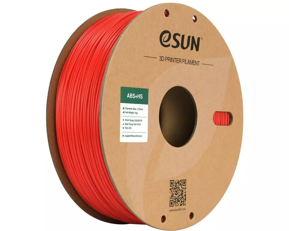 eSun Filament ABS+ HS Rot 1.75 mm 1 kg