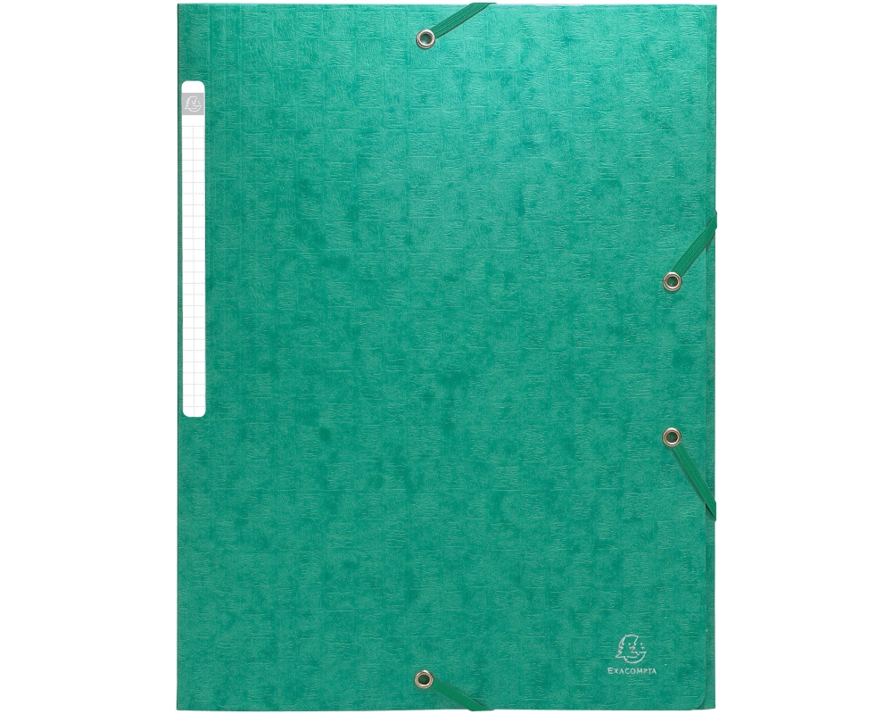 EXACOMPTA Sammelmappe mit Gummizug A4 55753E grün 3 Klappen