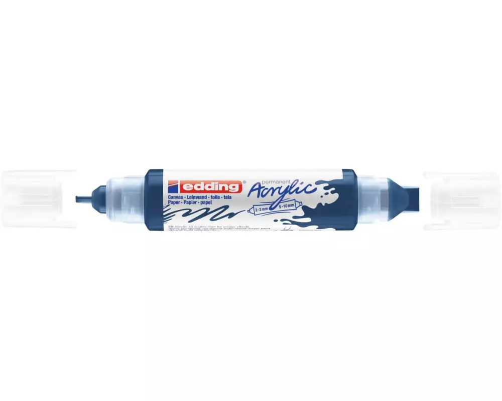 edding Acrylmarker 5400 Double Liner, Dunkelblau