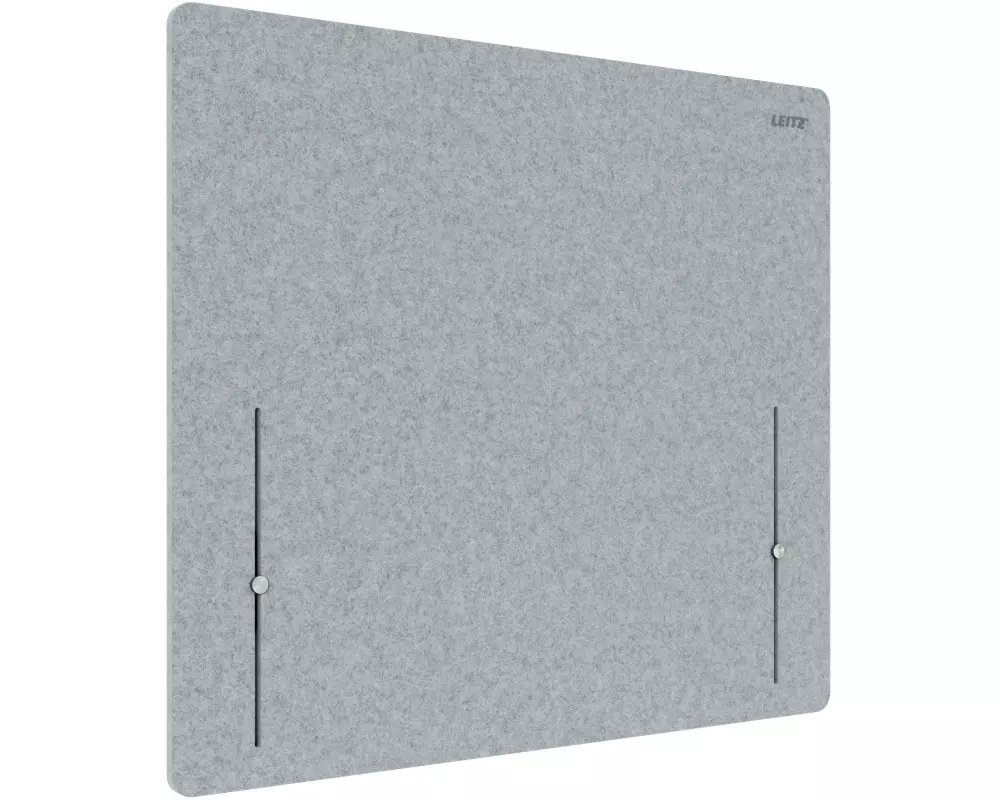 Leitz Ergo höhenverstellbare Tischtrennwand 80 x 70 cm Stoff Grau