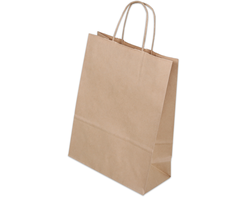 ELCO Tragetasche 220x100x290mm 84102.25 mit Kordel, braun 50 Stück