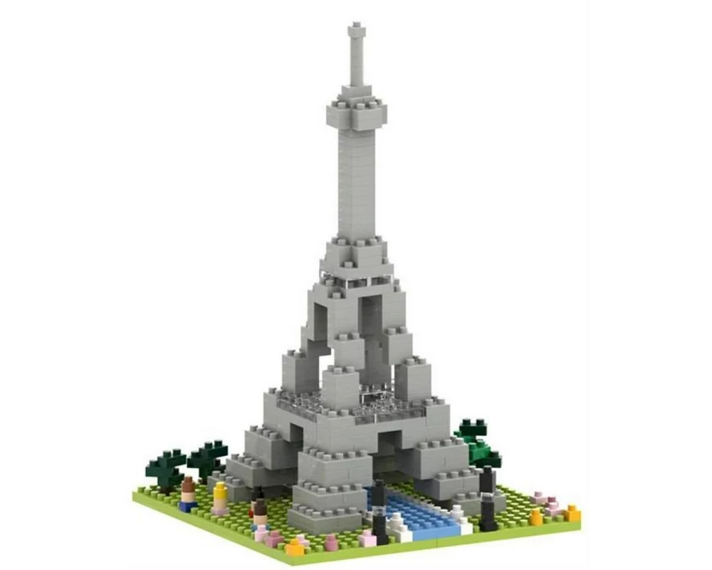BRIXIES Bausteinmodell Eiffelturm aus 257 Bausteinen
