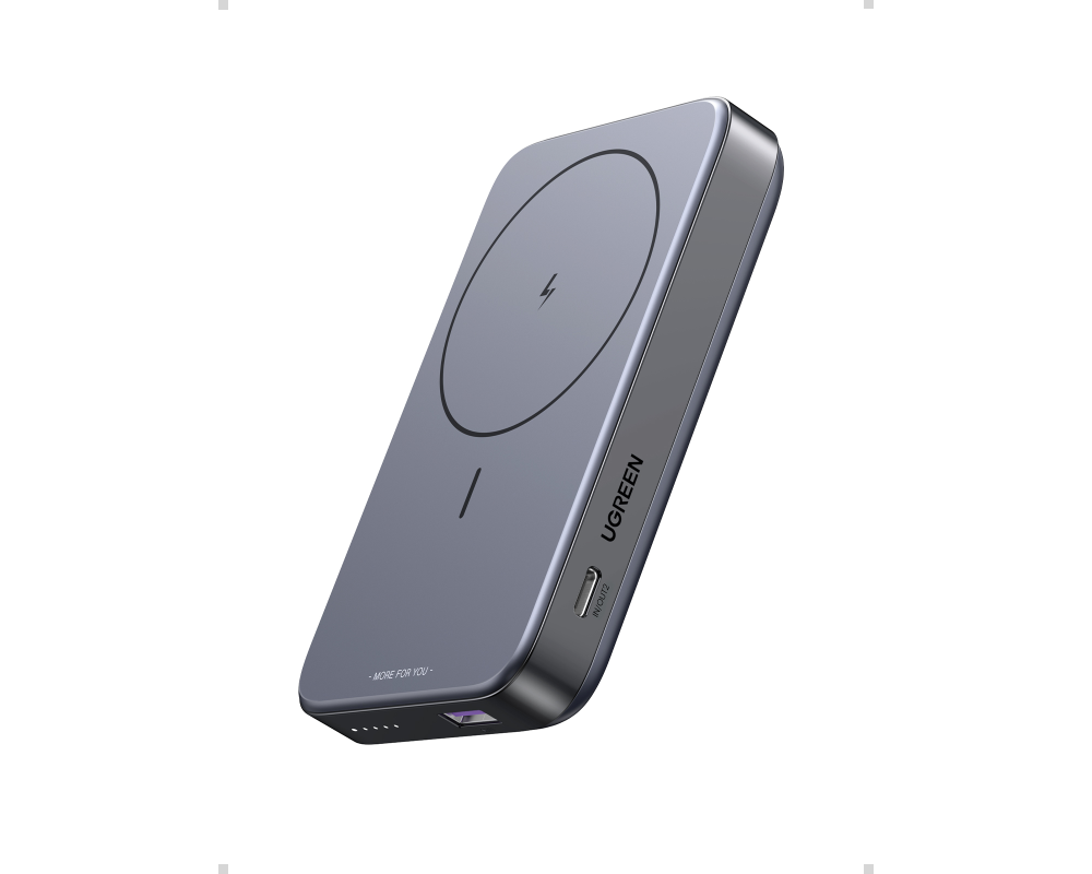 UGREEN Magnetic Power Bank 10000mAh 15086 20W, Wireless, Space Gray