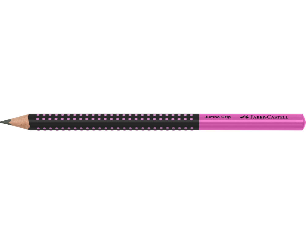 FABER-CASTELL Bleistift Jumbo Grip HB 511911 Two Tone schwarz/pink