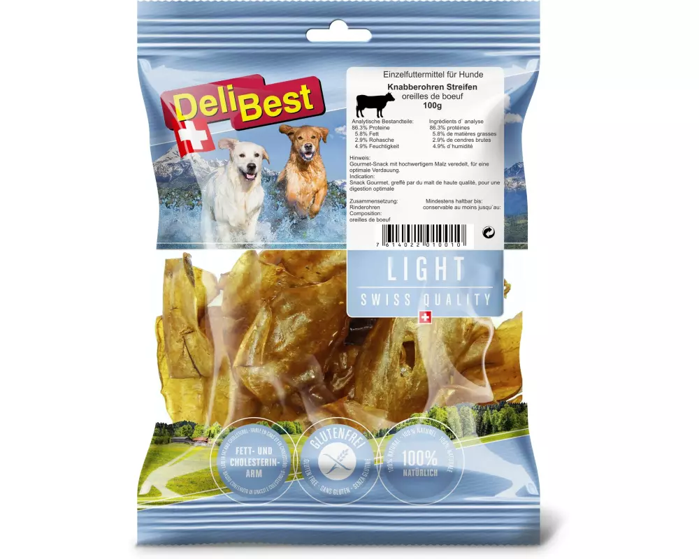 DeliBest Delibest Light Knabberohren Str. gourmet 100 g
