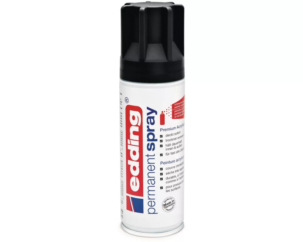 edding Acrylspray 5200 200 ml, Schwarz matt