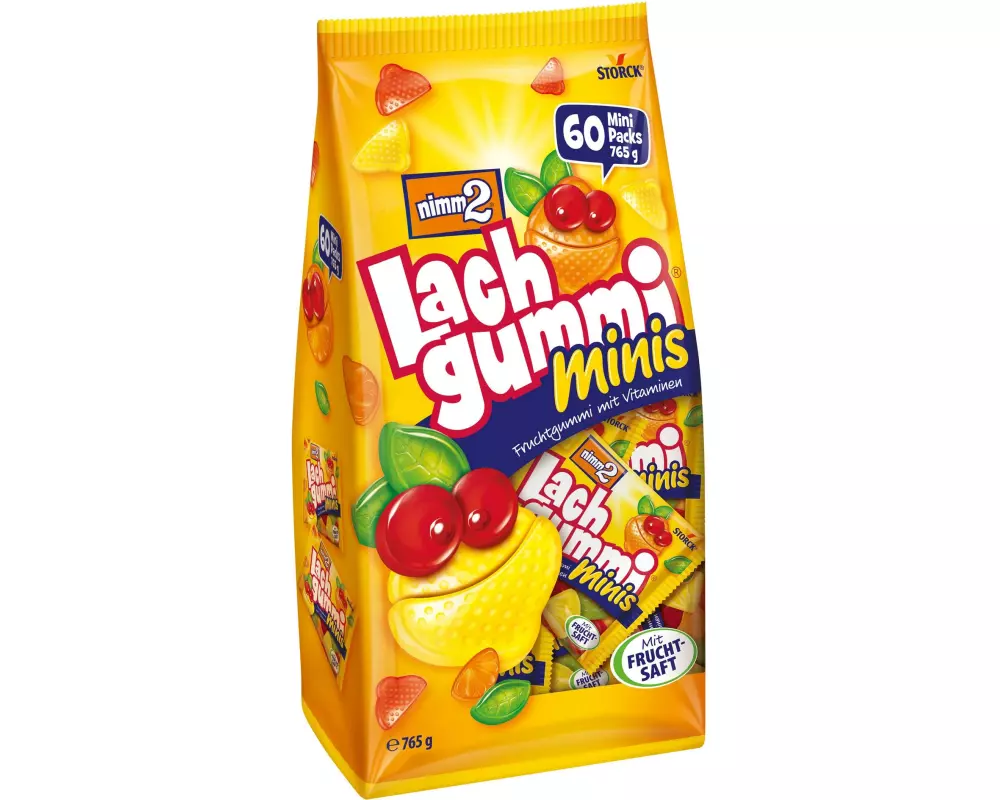 Storck Gummibonbons Nimm2 Lachgummi Minis Mega-Pack 765 g