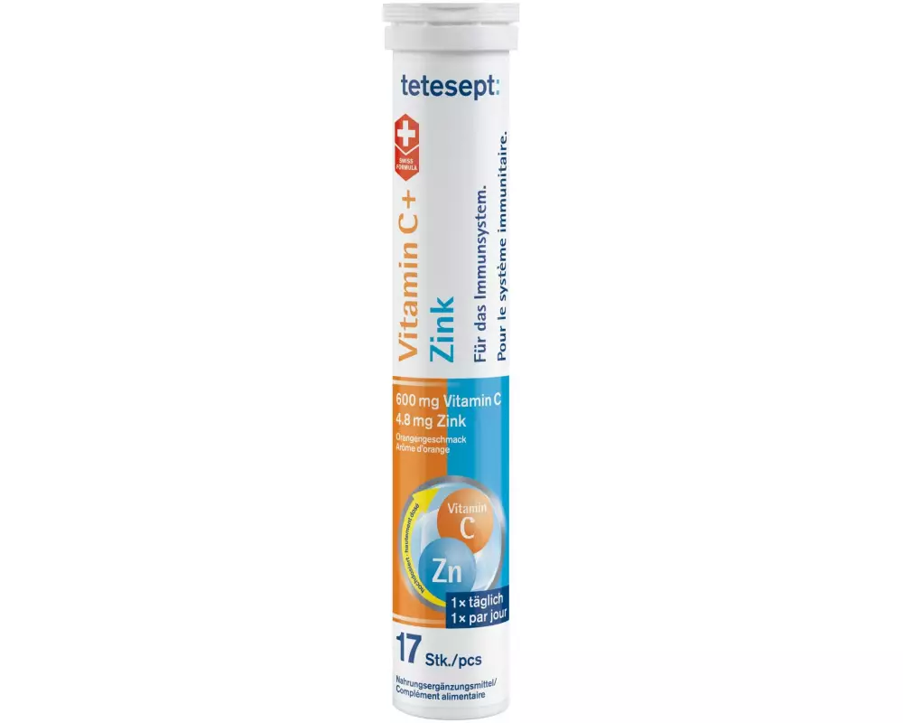 tetesept Vitamin C + Zink 17 Brausetabletten