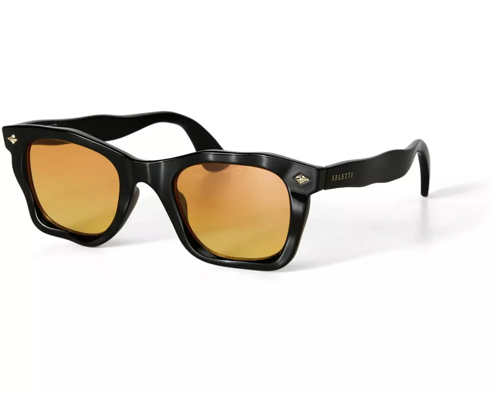 OKKIA Sonnenbrille Seletti Dakota Black, Yellow gradient lens