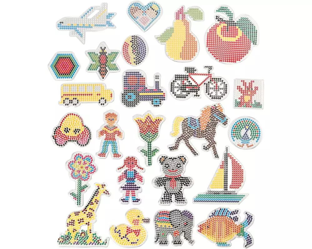 Creativ Company Steckplatten, 7 x 7.5-14 x 16 cm, 24 Stück