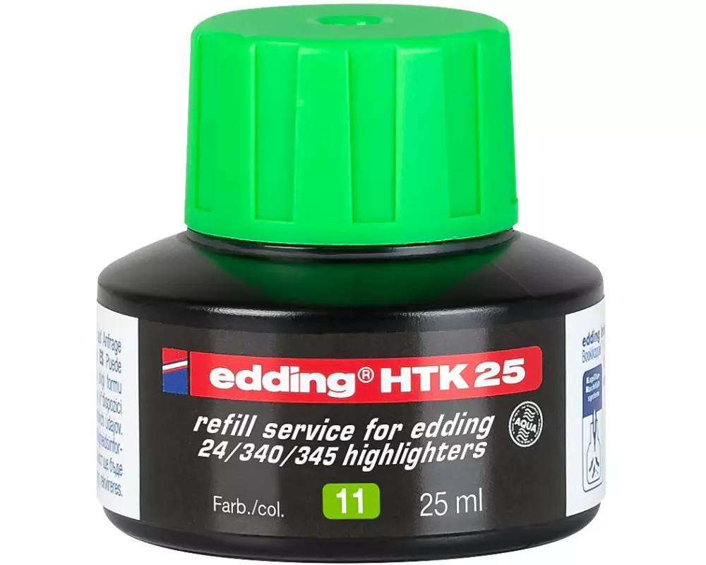 edding Nachfülltinte HTK25 25 ml, Hellgrün