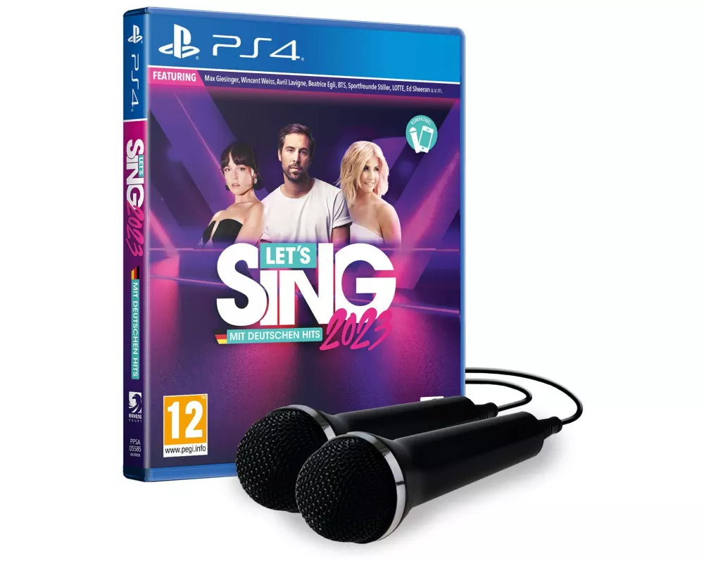 GAME Let's Sing 2023 mit Deutschen Hits + 2 Mics