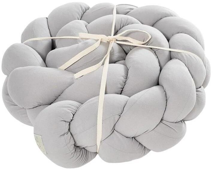 Träumeland Signature Nestchenschlange Hellgrau, geflochten