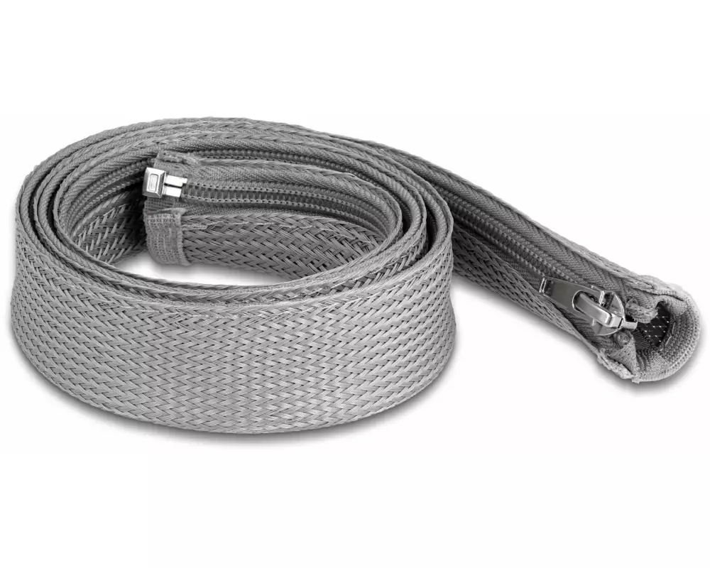 Delock Kabelschlauch 1 m x 30 mm Grau