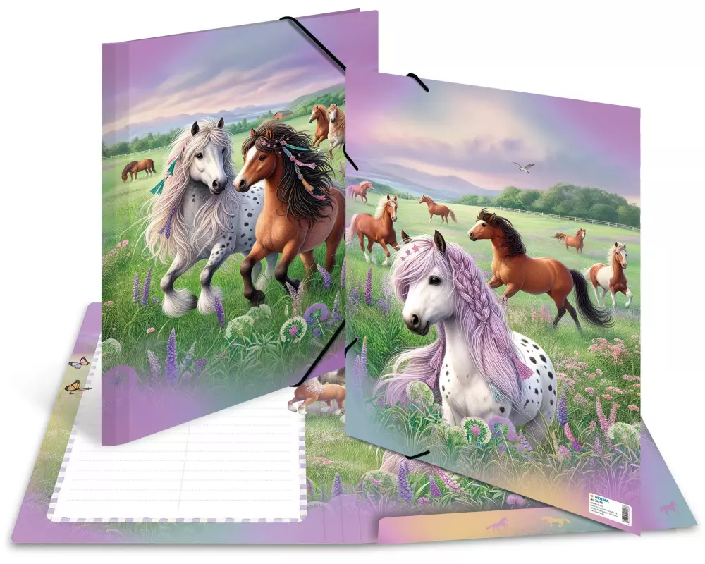 HERMA Sammelmappe A3 Karton Pferdewelt Mehrfarbig