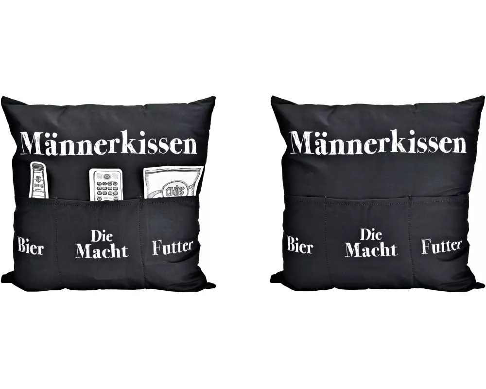 G. Wurm Kissen «Männerkissen» 40 cm x 40 cm