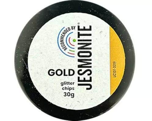 Jesmonite Farbpigmente Glitzerchips 30g, Gold