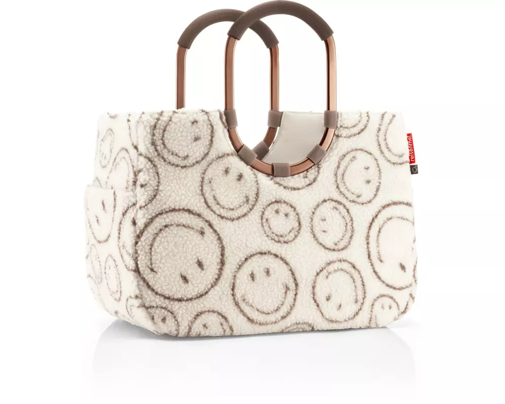Reisenthel Einkaufskorb Loopshopper L Smiley Teddy Chocolate