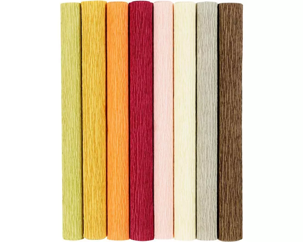 Creativ Company Krepppapier Pastell/rot 25 x 60 cm, 105 g/m², 8 Stück