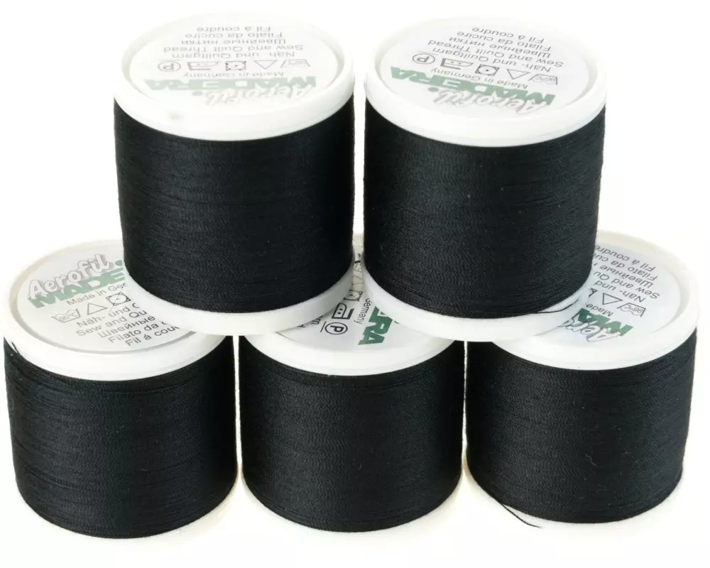 Madeira Näh-, Quilt und Overlockgarn Aerofil 120 Schwarz