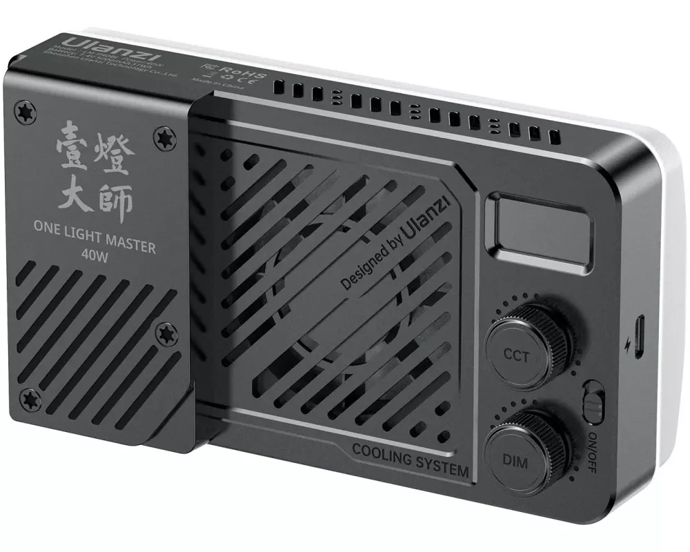 Ulanzi LM-P40Bi Portables Videolicht, 40W, CW/WW