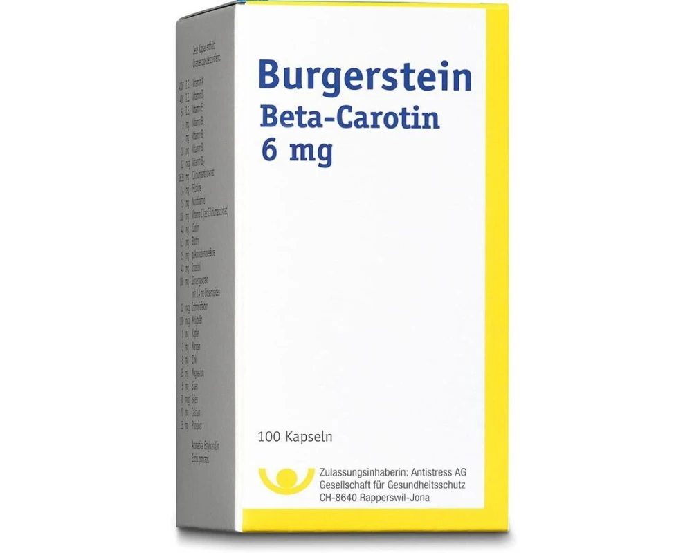 Burgerstein Kapsel Beta Carotin 6 Mg
