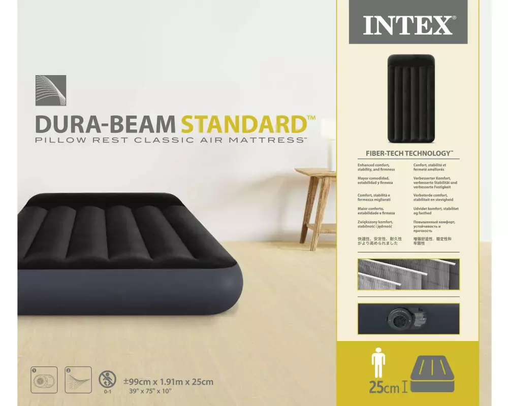 Intex Dura Beam Standard Classic Twin 99 x 191 x 25 cm