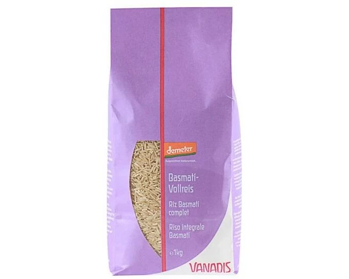 Vanadis Reis Basmati Voll (echt indisch), Demeter 1000 g