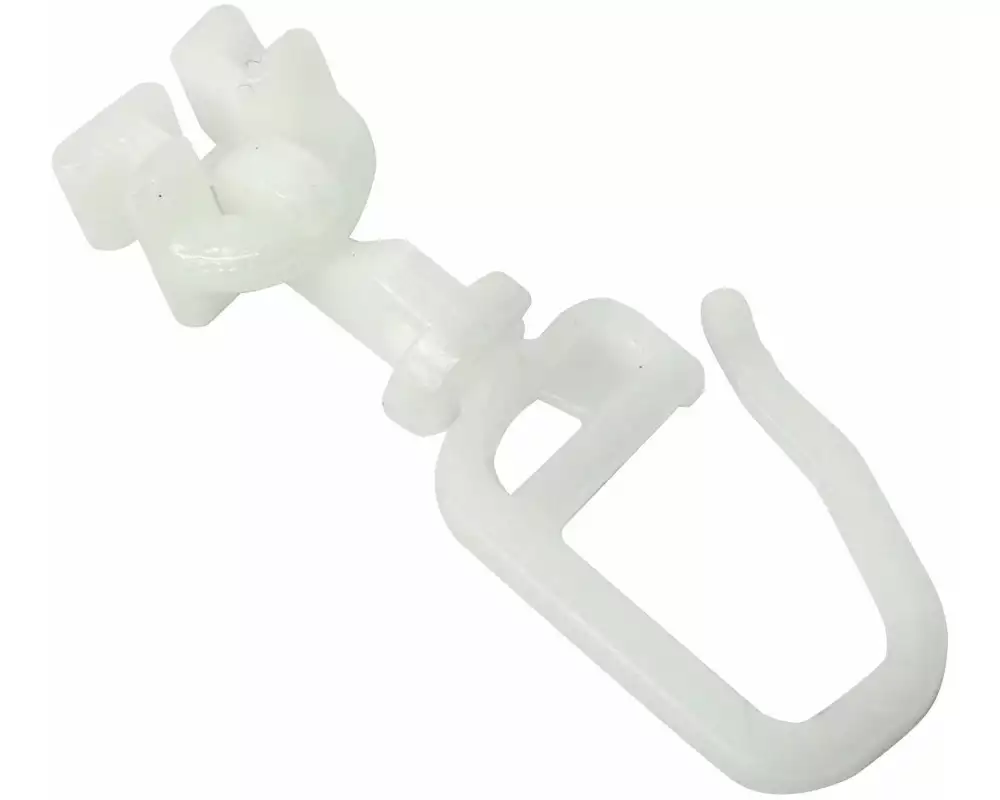 Gardinia Ösengleiter Weiss, 20 Stück, drehbar