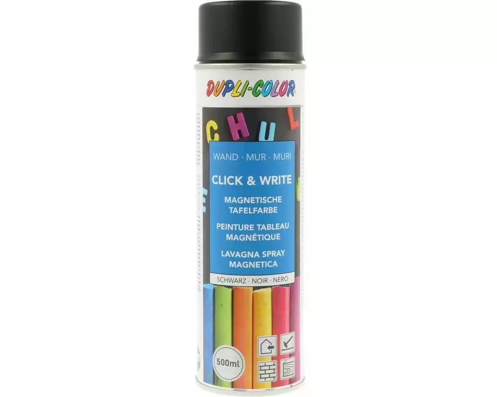 DUPLI-COLOR Click & Write Schultafellack, 500 ml, Schwarz