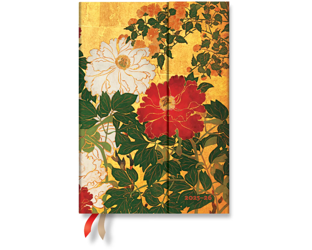 PAPERBLANKS Agenda Natsu Midi 25/26 DF0869-0 1W/2S 13M FR HOR HC 13x18cm