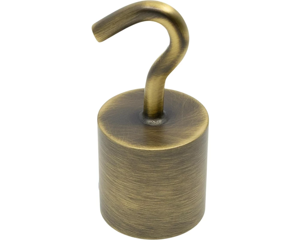 Meister Seilendkappe/Haken 30 mm bronziert