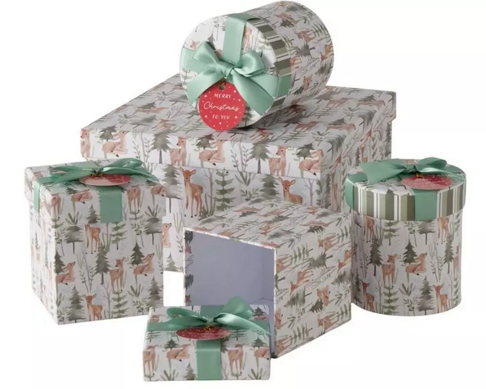 Boltze Geschenkboxen Lumin 5-teilig, Mehrfarbig