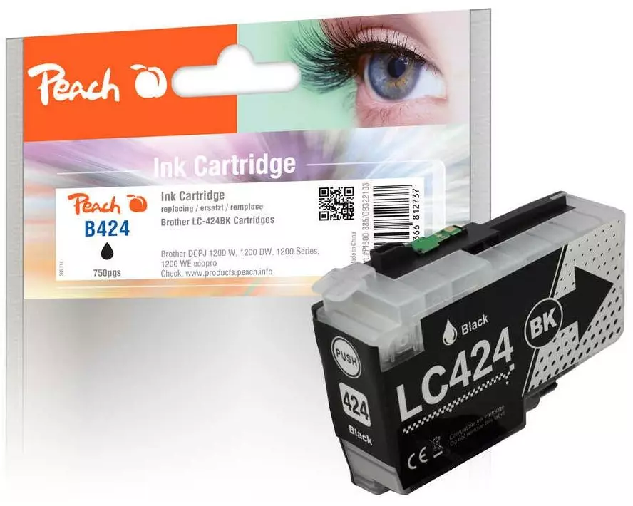 Peach Tinte Brother LC-424BK Black