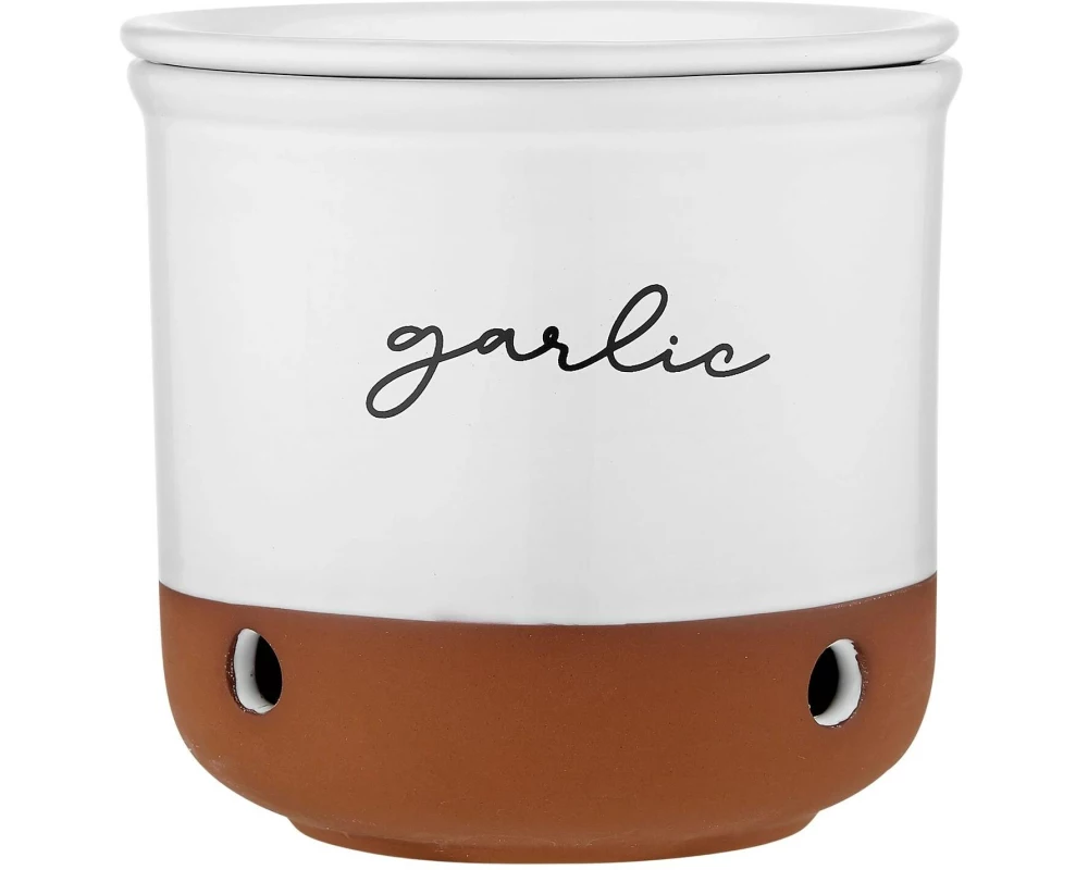 Ladelle Vorratstopf Garlic Eco ø 10 cm, Weiss