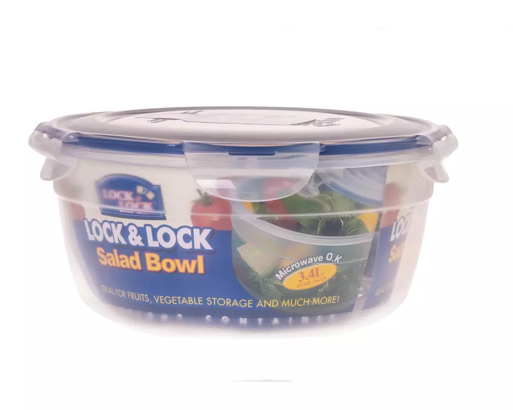Lock & Lock Vorratsdose Salat 3.4 l, Transparent