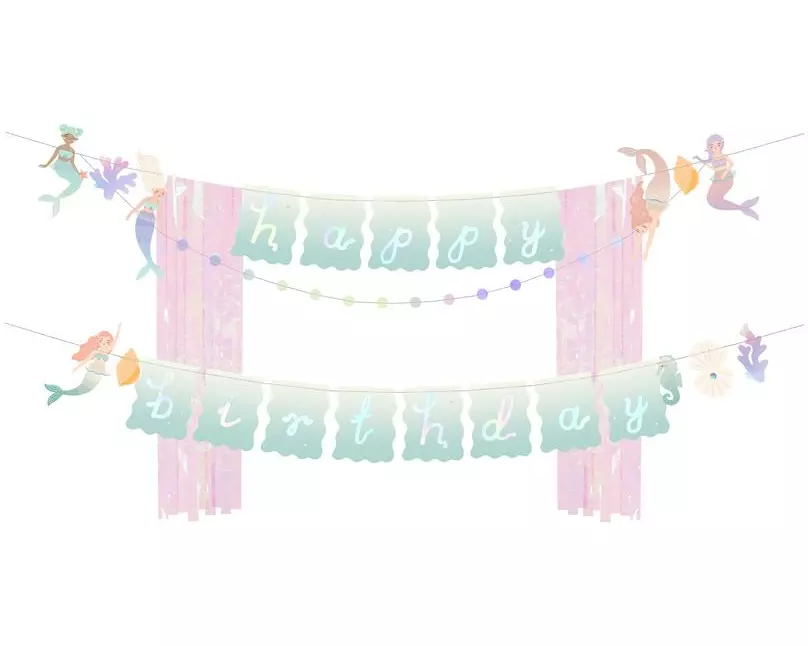 Partydeco Girlande Happy Birthday, 130 x 100 cm, Papier