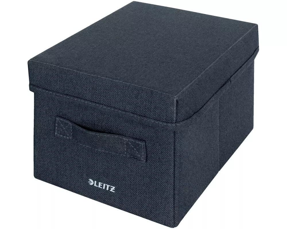 Leitz Faltbox Fabric Dunkelgrau, 2er Pack