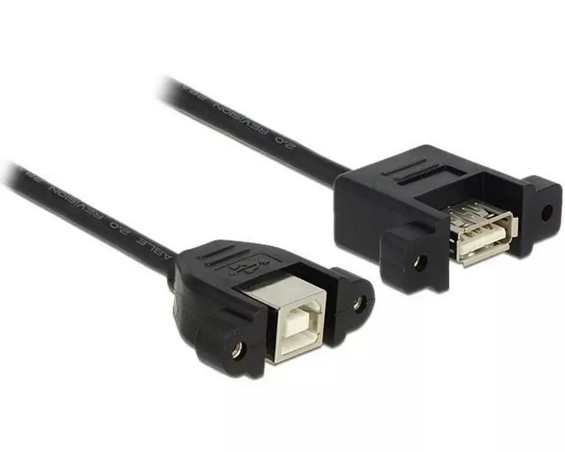 Delock USB 2.0-Einbaukabel  USB A - USB B 1 m