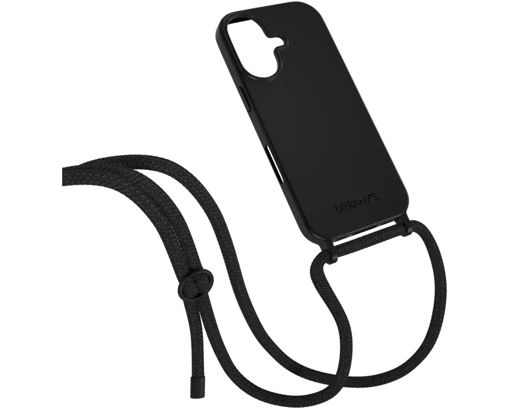 Urbany's Necklace Case ALL BLACK iPhone 17 MATT