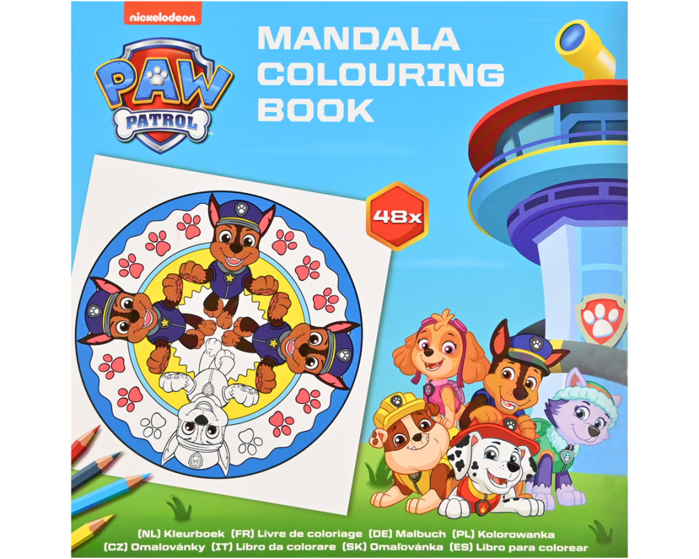 ROOST Mandala-Malblock B1985 Paw Patrol 18x18cm