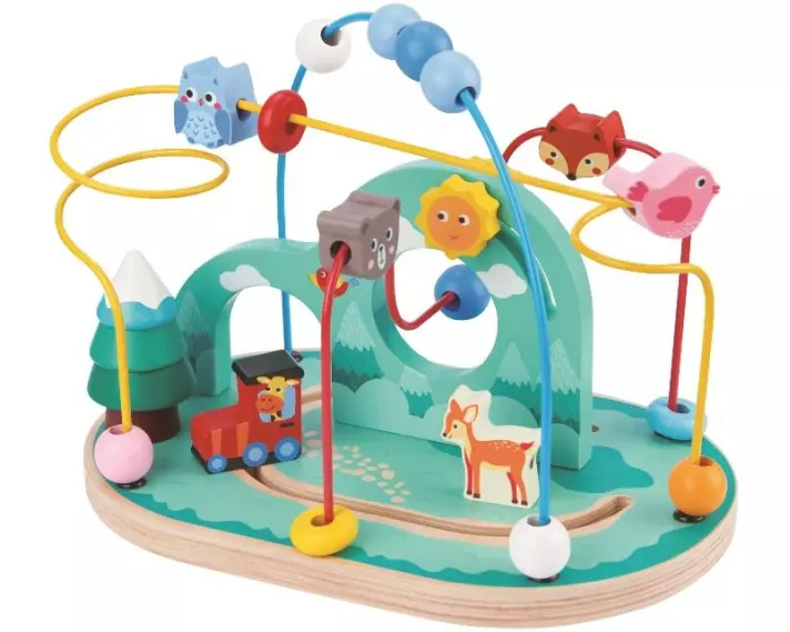 Spielba Holzspielwaren Motorikschleife Wald