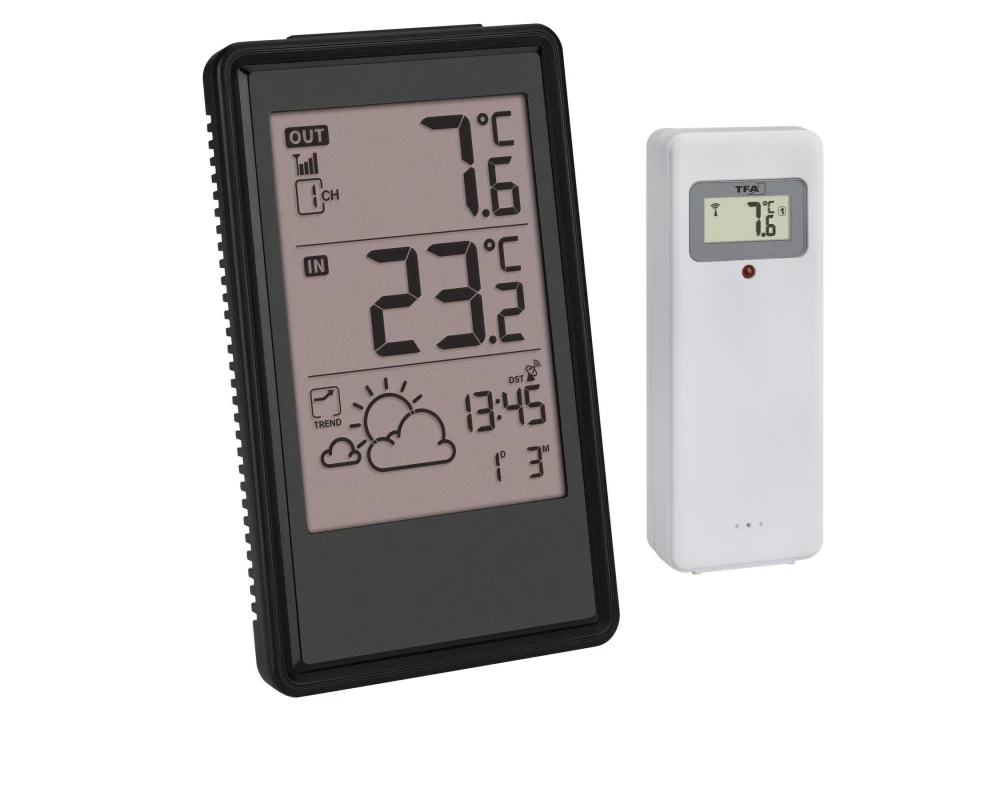 TFA Dostmann Wetterstation Schwarz