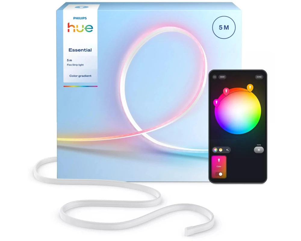Philips Hue LED-Stripe Essential Flex Gradient Mehrfarbig, 5 m