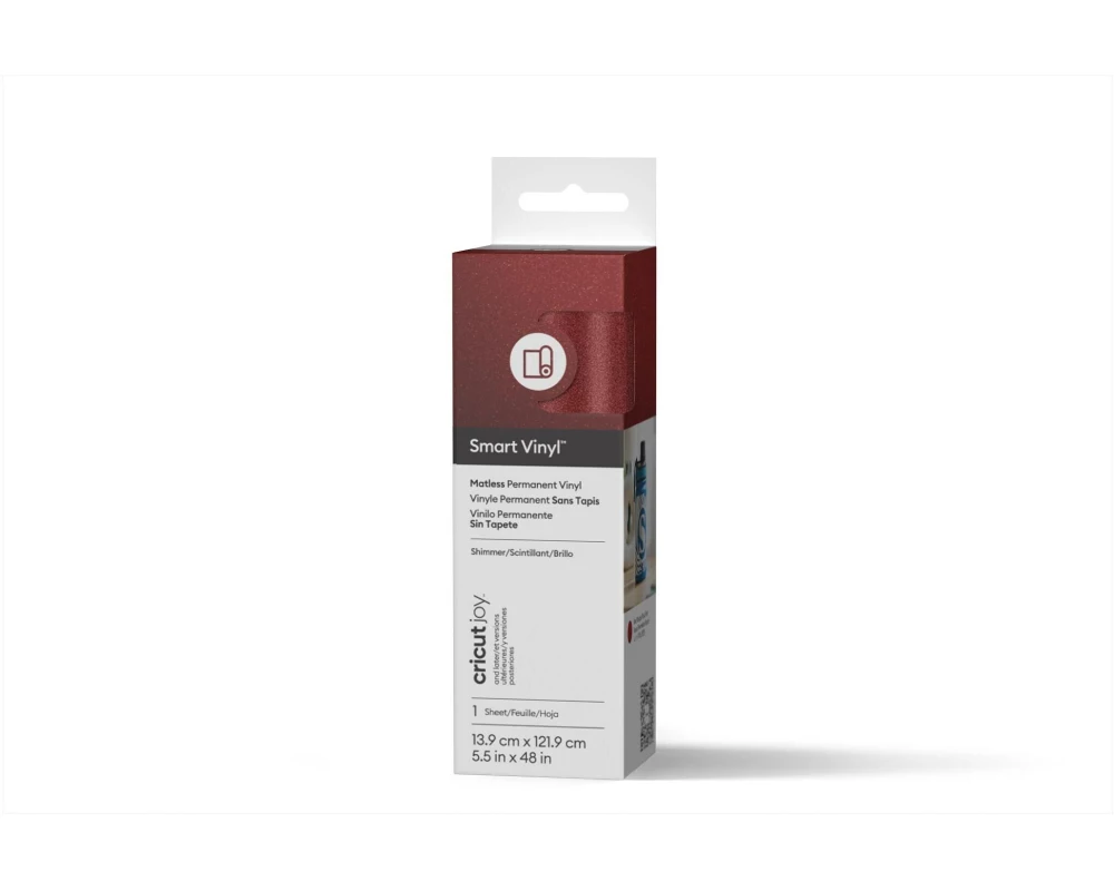 Cricut Vinylfolie Joy Permanent 13.9 x 121.9 cm, Weinrot